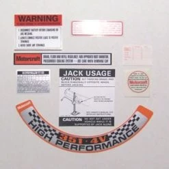 Mustang Auto Parts Falcon DECAL KIT - XB 8 DECALS