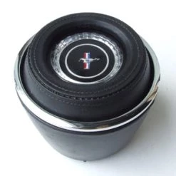 Mustang Auto Parts Mustang STEERING WHEEL PAD 1967 DELUXE BLACK
