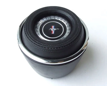 Mustang Auto Parts Mustang STEERING WHEEL PAD 1967 DELUXE BLACK 3 Mustang Auto Parts Mustang STEERING WHEEL PAD 1967 DELUXE BLACK