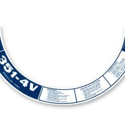 Mustang Auto Parts AIR CLEANER DECAL 351-4V REGULAR FUEL 1972-1973