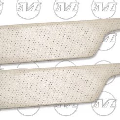 Mustang Auto Parts SUNVISORS PERFORATED SEAM WELDED XW-XY White Falcon