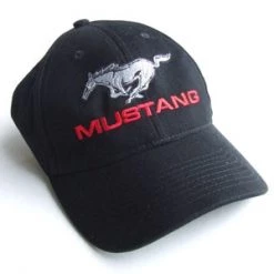 Mustang Auto Parts CAP - MUSTANG BLACK/SILVER