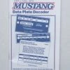 Mustang Auto Parts MUSTANG DATA PLATE DECODER