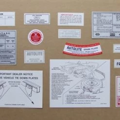 Mustang Auto Parts DECAL KIT 1965