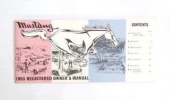 Mustang Auto Parts OWNERS MANUAL 1964 Mustang