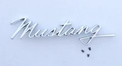 Mustang Auto Parts FENDER SCRIPT MUSTANG 1968