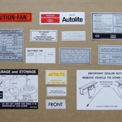 Mustang Auto Parts DECAL KIT 1969
