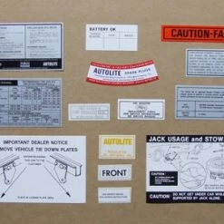 Mustang Auto Parts DECAL KIT 1968 Mustang