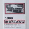 Mustang Auto Parts Mustang FACTS BOOK 1968 2 Mustang Auto Parts Mustang FACTS BOOK 1968
