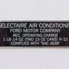 Mustang Auto Parts Falcon AIR CONDITIONER COMPRESSOR TAG