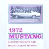 Mustang Auto Parts FACTS BOOK 1972