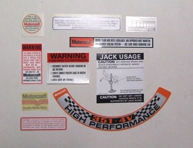 Mustang Auto Parts DECAL KIT - XA 10 DECALS 3 Mustang Auto Parts DECAL KIT - XA 10 DECALS