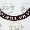 Mustang Auto Parts AIR CLEANER DECAL XA-XB 351 V8 Falcon
