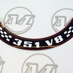 Mustang Auto Parts AIR CLEANER DECAL XA-XB 351 V8 Falcon