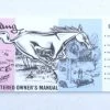 Mustang Auto Parts OWNERS MANUAL 1965