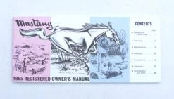 Mustang Auto Parts OWNERS MANUAL 1965