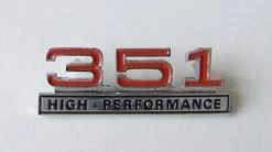 Mustang Auto Parts CONSOLE BADGE 351 HIGH PERFORMANCE