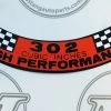 Mustang Auto Parts AIR CLEANER DECAL XT 302 HIGH PERFORMANCE Mustang