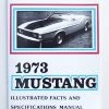Mustang Auto Parts FACTS BOOK 1973 Mustang