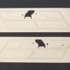 Mustang Auto Parts DOOR TRIMS STANDARD 1970 WHITE