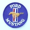 Mustang Auto Parts PATCH - MUSTANG ROUND 75mm