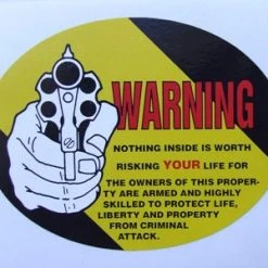 Mustang Auto Parts WARNING DECAL