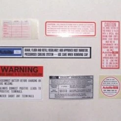 Mustang Auto Parts Falcon DECAL KIT XW 7 DECALS CLEVELAND