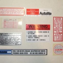 Mustang Auto Parts Falcon DECAL KIT XY 8 DECALS