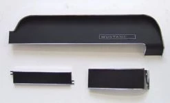 Mustang Auto Parts DASH TRIM KIT BLACK 1967-1968 Mustang