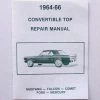 Mustang Auto Parts CONVERTIBLE TOP MANUAL 1965-1966