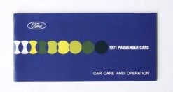 Mustang Auto Parts OWNERS MANUAL 1971 Mustang