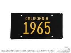 Mustang Auto Parts Mustang LICENCE PLATE 1965 CALIFORNIA