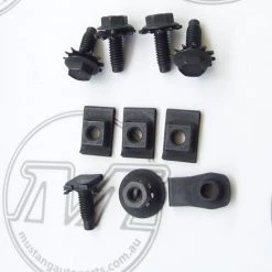 Mustang Auto Parts UPPER FRONT STONE TRAY MOUNT KIT 1964-1966 Mustang