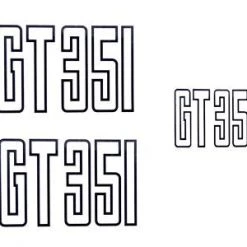 Mustang Auto Parts 351 GT DECAL (2 GUARDS & BOOT) XB