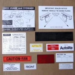 Mustang Auto Parts DECAL KIT 1971