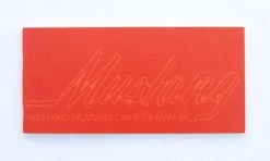 Mustang Auto Parts OWNERS MANUAL 1973