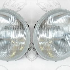 Mustang Auto Parts HEADLIGHT 7" SEMI SEALED BEAM H4 GLOBE PAIR Mustang