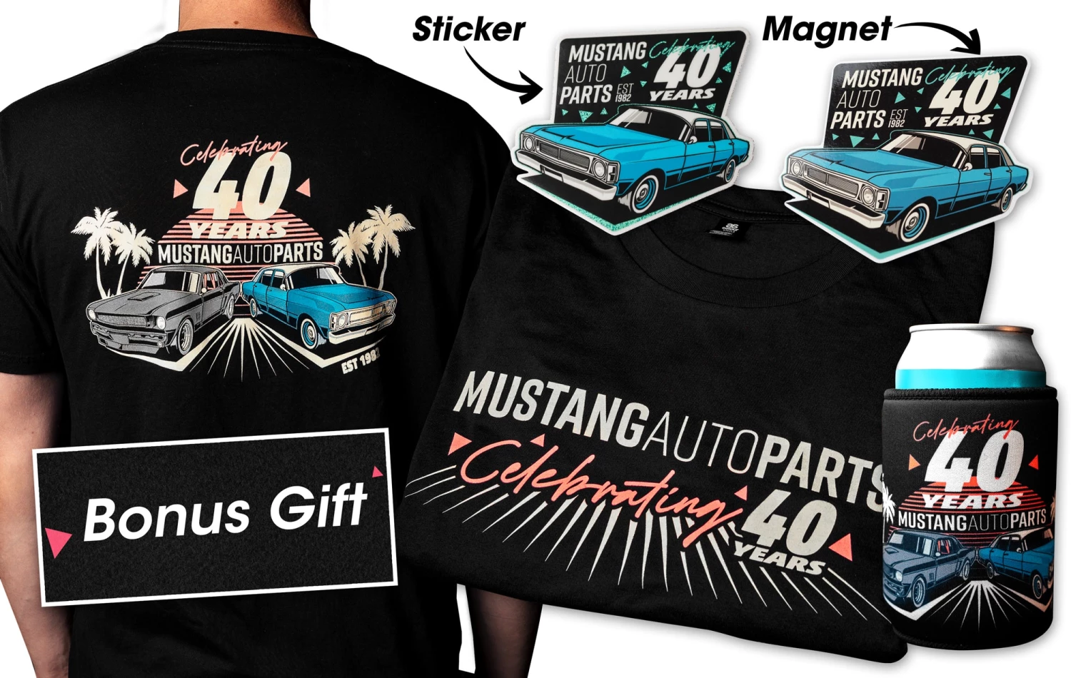 Mustang Auto Parts & Accessories FALCON XL - MUSTANG AUTO PARTS 40YR CELEBRATORY PACKAGE New Products 3 Mustang Auto Parts & Accessories FALCON XL - MUSTANG AUTO PARTS 40YR CELEBRATORY PACKAGE New Products