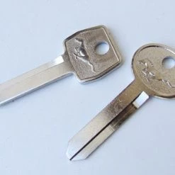 Mustang Auto Parts KEY BLANKS DOUBLE SIDE PONY LOGO 1967-1973