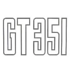 Mustang Auto Parts BOOT DECAL 351 GT SILVER Falcon