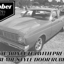 Mustang Auto Parts RUBBER KIT XR-XY (Early) UTE (WITH PREMIUM BLADE STYLE DOOR RUBBERS) Falcon