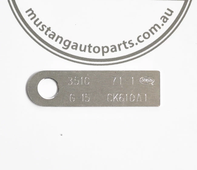 Mustang Auto Parts ENGINE ID TAG CK610A1 Falcon 3 Mustang Auto Parts ENGINE ID TAG CK610A1 Falcon