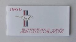 Mustang Auto Parts OWNERS MANUAL 1966 Mustang