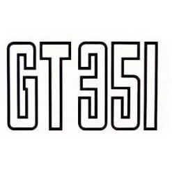 Mustang Auto Parts Falcon BOOT DECAL 351 GT BLACK