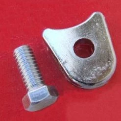 Mustang Auto Parts DISTRIBUTOR CLAMP - CHROME