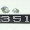 Mustang Auto Parts SHAKER SCOOP BADGE 351 Mustang