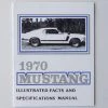 Mustang Auto Parts FACTS BOOK 1970 Mustang