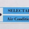 Mustang Auto Parts Falcon SELECTAIRE AIRCONDITIONING DECAL
