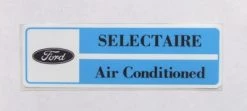 Mustang Auto Parts Falcon SELECTAIRE AIRCONDITIONING DECAL